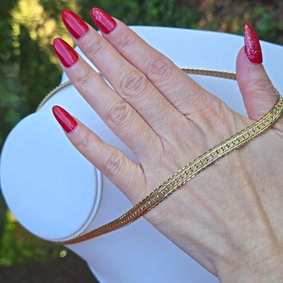 14K Yellow Gold Plated Chain Necklace - Picture 9 of 12